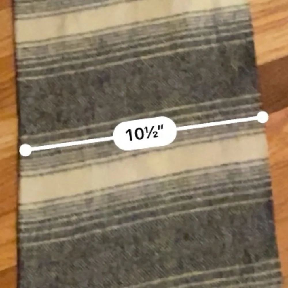 Dior Gray and Cream Wool Scarf Vintage